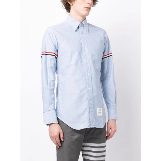 26FW 톰브라운 옥스포드 암밴드 클래식 셔츠 MWL150E F0313 480 BLUE - THOM BROWNE