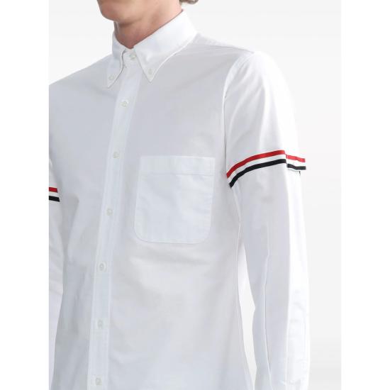 26FW 톰브라운 옥스포드 암밴드 클래식 셔츠 MWL150E F0313 100 WHITE - THOM BROWNE