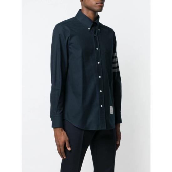 26SS 톰브라운 플란넬 4바 셔츠 MWL272A 05245 415 BLUE - THOM BROWNE