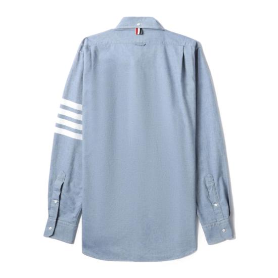 26SS 톰브라운 플란넬 4바 셔츠 MWL272A 05245 480 BLUE - THOM BROWNE