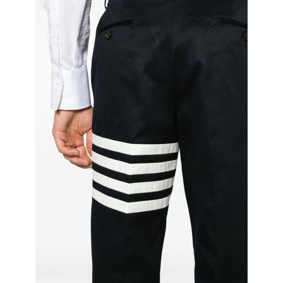 26SS 톰브라운 코튼 트윌 4바 치노 팬츠 MTU245A 03788 415 BLUE - THOM BROWNE