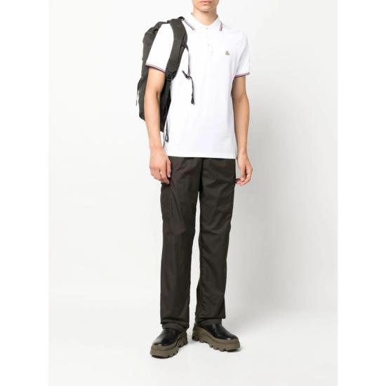 26SS 몽클레어 폴로 티셔츠 84556 8A703 00 001 WHITE WHITE - MONCLER