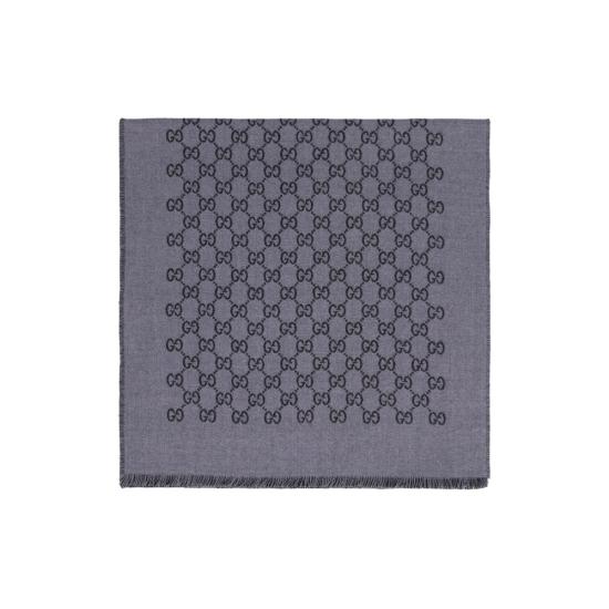 26SS 구찌 GG 자카드 울 머플러 391246 4G200 1160 GREY BLACK - GUCCI