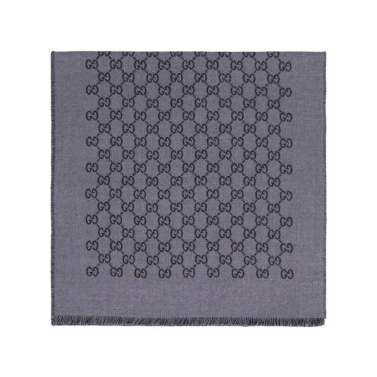 26SS 구찌 GG 자카드 울 머플러 391246 4G200 1160 GREY BLACK