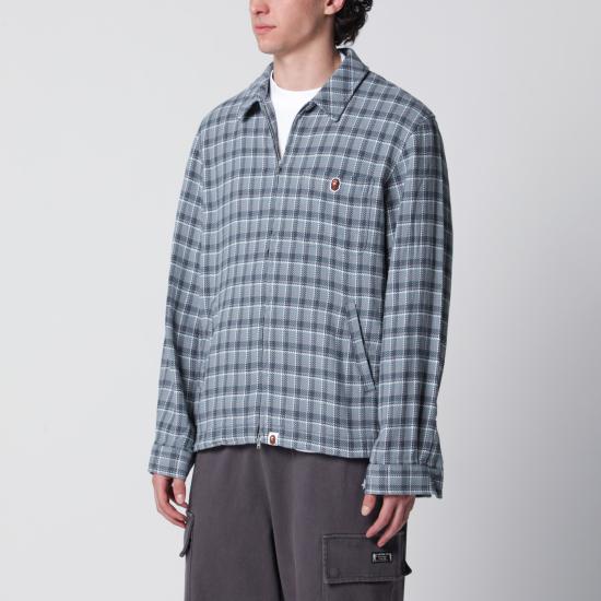 26SS 베이프 긴팔 셔츠 001SHM301004MCO Blue