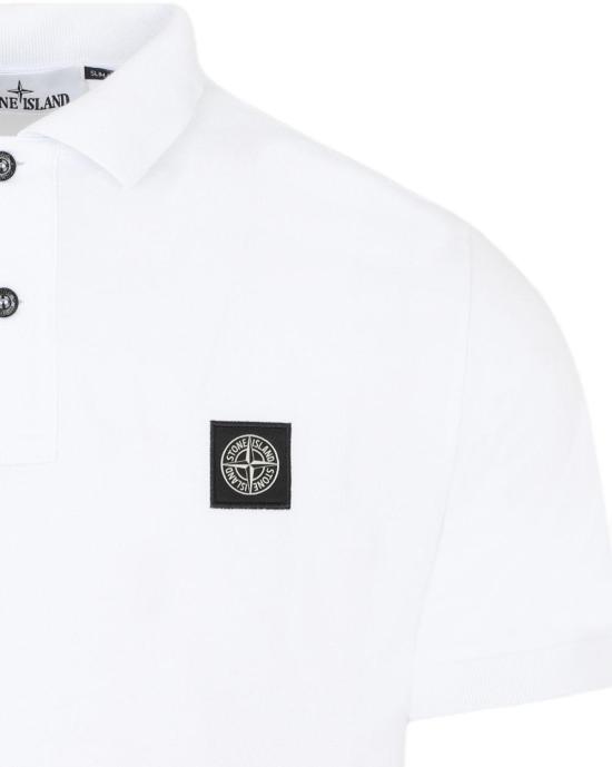26SS 스톤 아일랜드 폴로 티셔츠 2200008S0017V1001 WHITE - STONE ISLAND