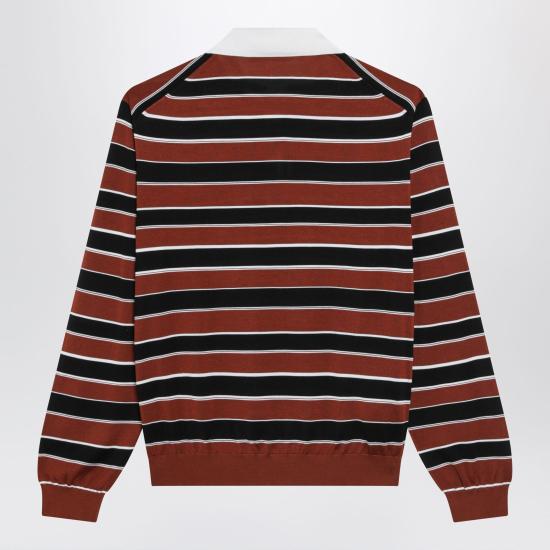 26FW 프라다 폴로 티셔츠 P24D3SOOO193S Brown - PRADA