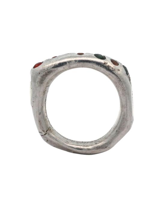  시리 한스도터 반지 빌더 2세 No. 032622 스털링 실버 + 사파이어 - SIRI HANSDOTTER