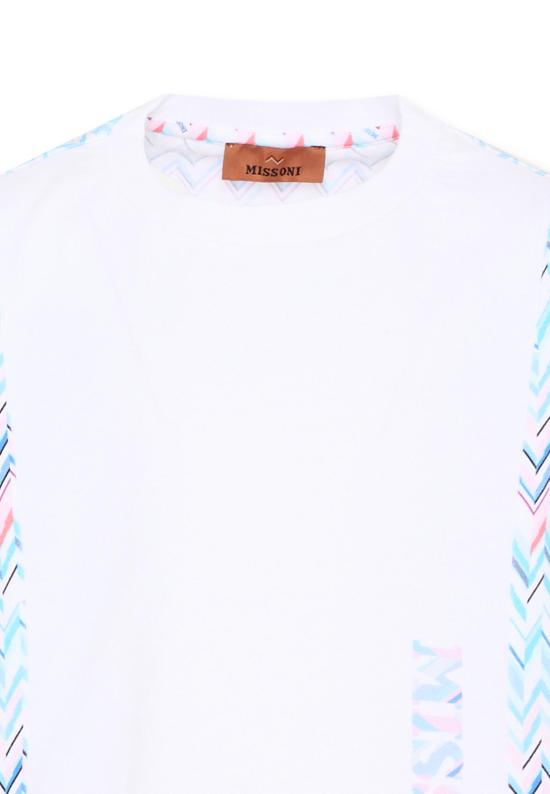 26SS [키즈] 미소니 티셔츠 MY8A11 Z3672 100MC WHITE - MISSONI