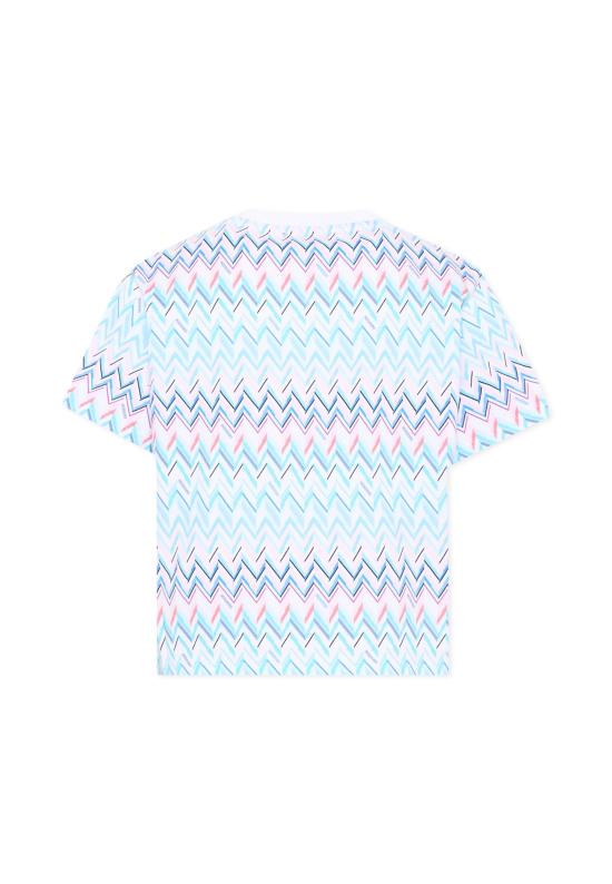 26SS [키즈] 미소니 티셔츠 MY8A11 Z3672 100MC WHITE - MISSONI