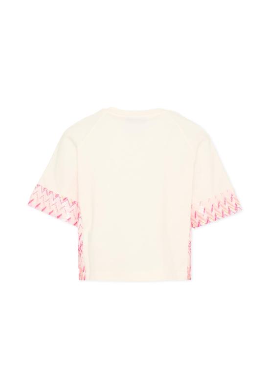 26SS [키즈] 미소니 티셔츠 MY8A51 Z3672 102 IVORY - MISSONI