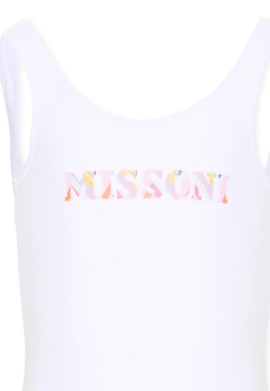 26SS [키즈] 미소니 원피스 수영복 MYCA69 Z0559 100 WHITE - MISSONI