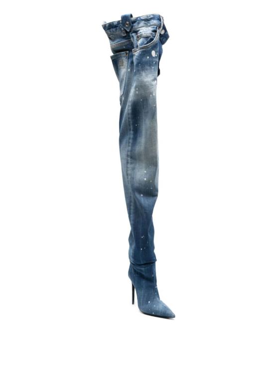 디스퀘어드2 부츠 Dsquared2 뾰족코 하이힐  블루 - DSQUARED2