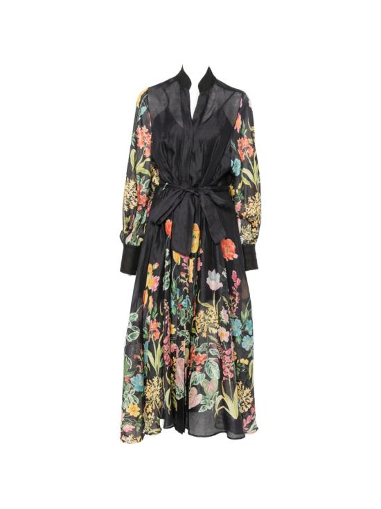 26SS 라비 롱 원피스 BS7WD031 TES1001764 Nero