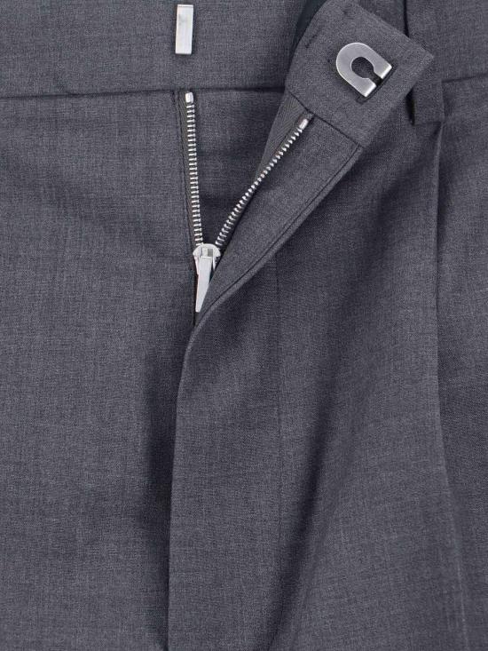  질샌더 스트레이트 팬츠 질 샌더 테일러드 스트레이트 레그 팬츠 그레이 - JIL SANDER