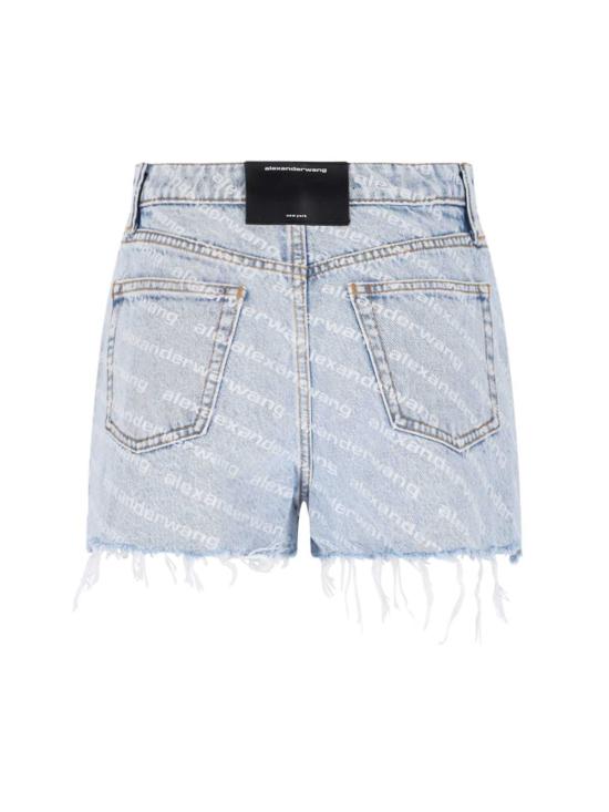  알렉산더 왕 데님 숏팬츠 하이웨이스트 데님 쇼츠 - ALEXANDER WANG