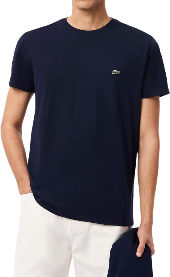 26SS 라코스테 피마 코튼 저지 크루넥 티셔츠 TH6709 NAVY - LACOSTE