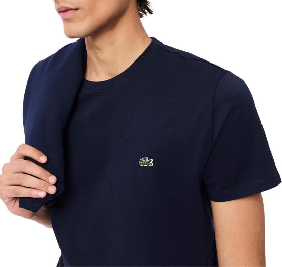26SS 라코스테 피마 코튼 저지 크루넥 티셔츠 TH6709 NAVY - LACOSTE