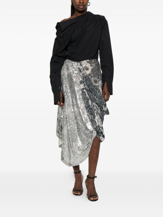 26SS 마르지엘라 미디 스커트 S29ME0048 M20248001S Nero - MAISON MARGIELA