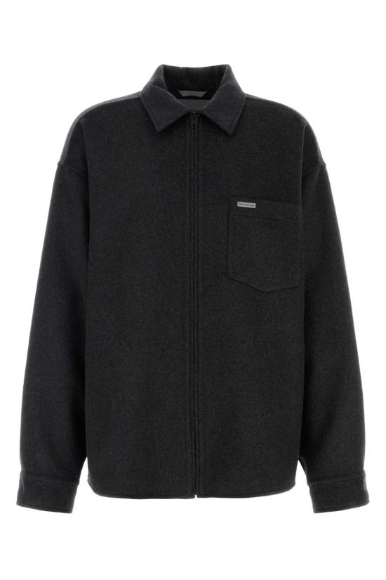 26SS 발렌시아가 긴팔 셔츠 866533TUU01 1300 Grey