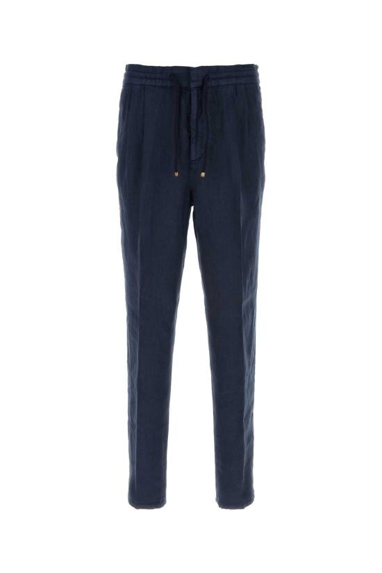 26SS 브루넬로 쿠치넬리 스트레이트 팬츠 M243DE1710 C6053 Blue