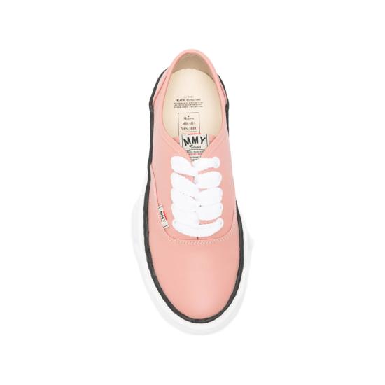 26SS 메종 미하라 야스히로 베이커 26 OG 솔 레더 로우탑 스니커즈 A16FW702 PINK DOM - MAISON MIHARA YASUHIRO