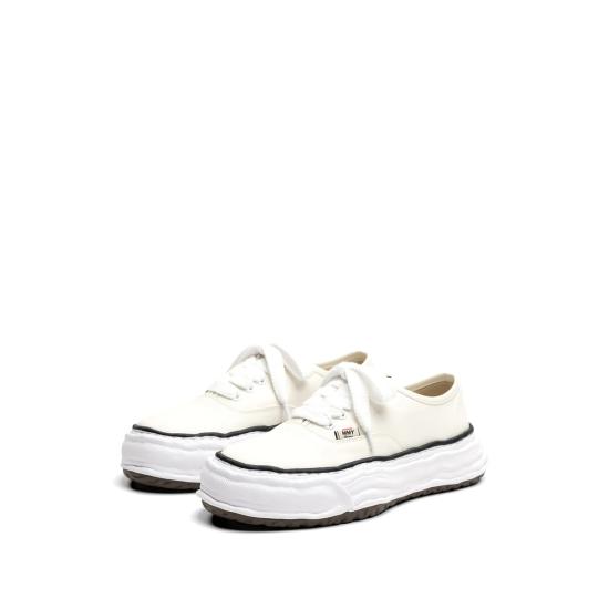 26SS 메종 미하라 야스히로 베이커 26 OG 솔 레더 로우탑 스니커즈 A16FW702 WHITE DOM - MAISON MIHARA YASUHIRO