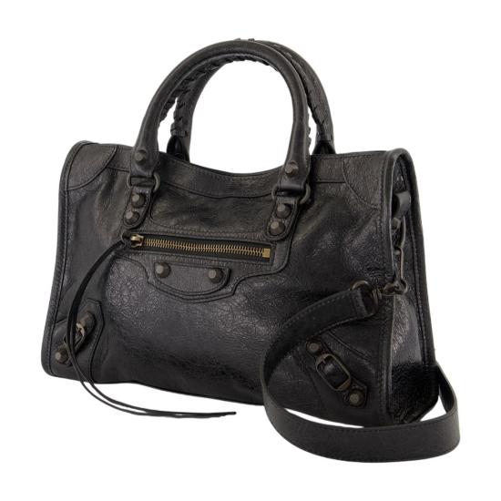 26SS 발렌시아가 르 시티 스몰 백 볼케닉 락 811442 2ABEK 1000 black - BALENCIAGA