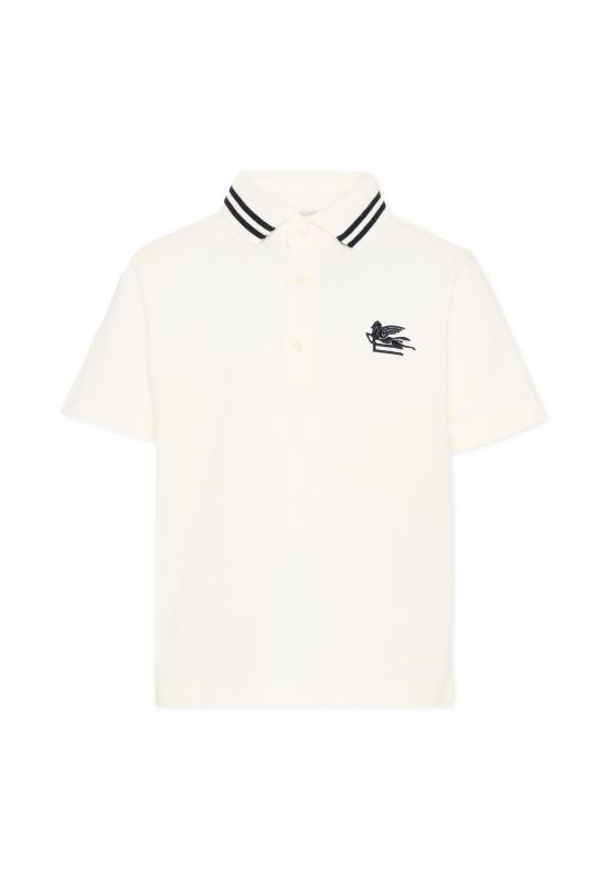26SS [키즈] 에트로 폴로 셔츠 GY8P11 Z2119 101 IVORY