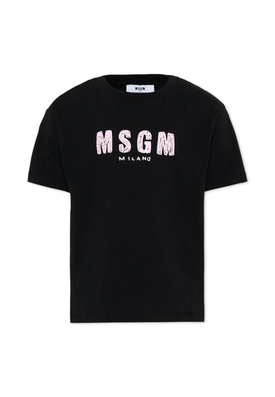 26SS [키즈] 엠에스지엠 티셔츠 S6MSJUTH004 110 88 BLACK