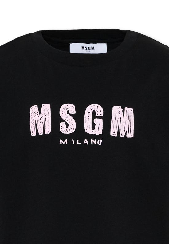 26SS [키즈] 엠에스지엠 티셔츠 S6MSJUTH004 110 88 BLACK - MSGM