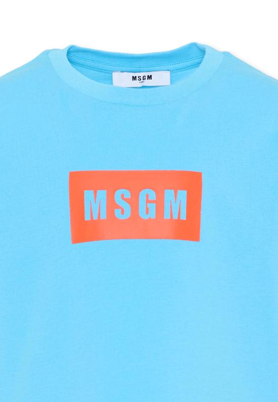 26SS [키즈] 엠에스지엠 티셔츠 S6MSJUTH005 MS073 BLUE - MSGM