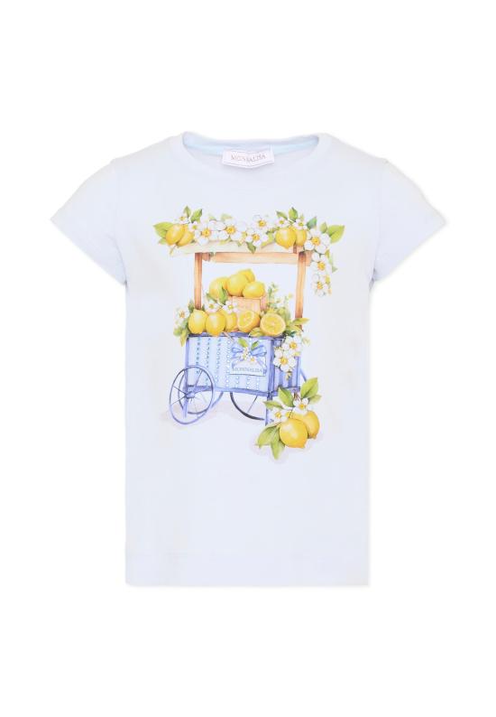 26SS [키즈] 모나리자 티셔츠 11G624 7201 0052 LIGHT BLUE