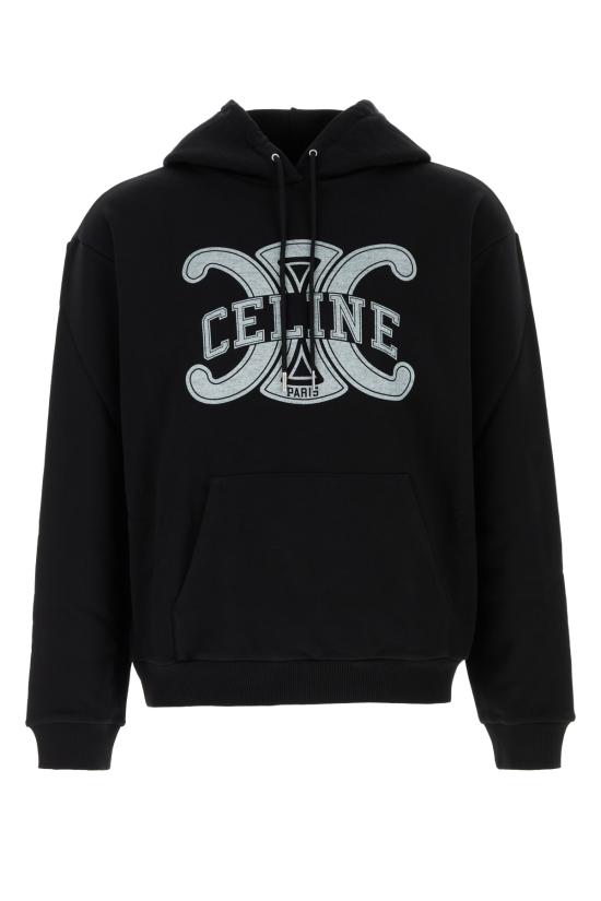 26SS 셀린느 코튼 플리스 루즈 후드 RY0JH670Q 38AW BLACKWHITE