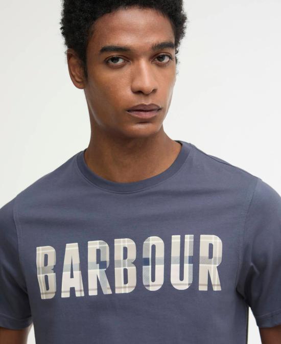 26SS 바버 반팔 티셔츠 MTS1275 MTS NY51 Washed navy - BARBOUR
