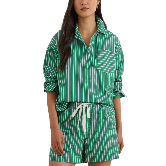 26SS 랄프 로렌 셔츠 200P07906001 GREEN WHITE MULTI - RALPH LAUREN