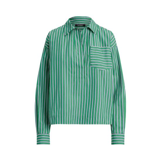 26SS 랄프 로렌 셔츠 200P07906001 GREEN WHITE MULTI