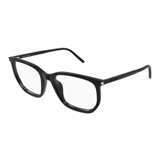 25FW 생로랑 안경 SL 802 볼드 직사각형 블랙 아세테이트 안경 - SAINT LAURENT