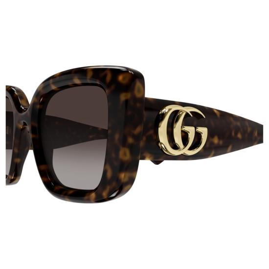 25FW 구찌 선글라스 Gg1975s 오버사이즈 스퀘어 호피무늬 - GUCCI