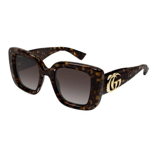 25FW 구찌 선글라스 Gg1975s 오버사이즈 스퀘어 호피무늬 - GUCCI