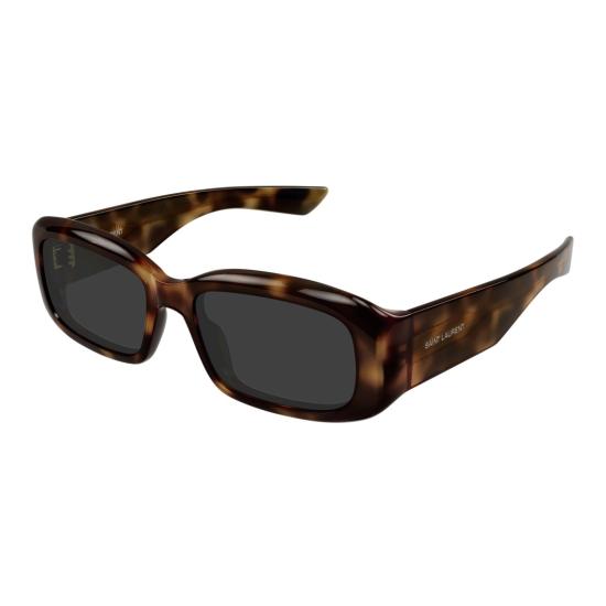 25FW 생로랑 선글라스 SL 809 직사각형 호피무늬 프레임 - SAINT LAURENT