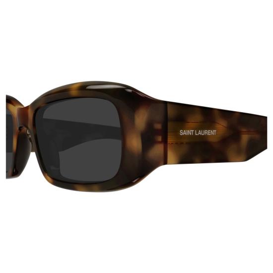 25FW 생로랑 선글라스 SL 809 직사각형 호피무늬 프레임 - SAINT LAURENT