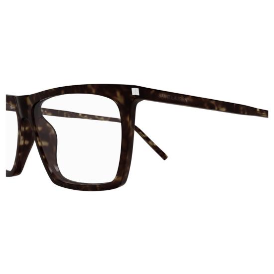 25FW 생로랑 안경 SL 803 직사각형 호피무늬 - SAINT LAURENT