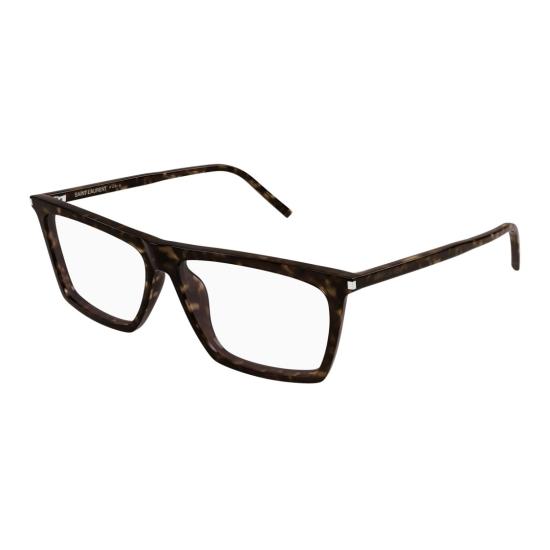 25FW 생로랑 안경 SL 803 직사각형 호피무늬 - SAINT LAURENT