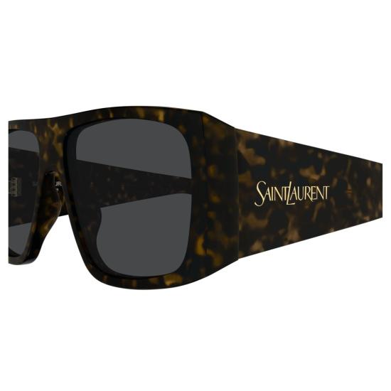 25FW 생로랑 선글라스 SL 832 호피무늬 직사각형 - SAINT LAURENT