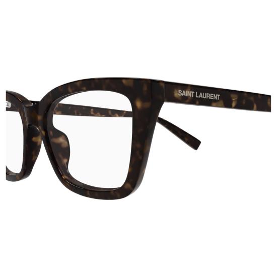 26SS 생로랑 안경 오버사이즈 스퀘어 호피무늬 프레임 - SAINT LAURENT