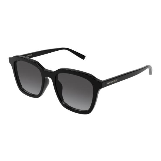 26SS 생로랑 선글라스 그라데이션 그레이 렌즈와 재활용 아세테이트 소재로 제작된 사각 프레임 - SAINT LAURENT