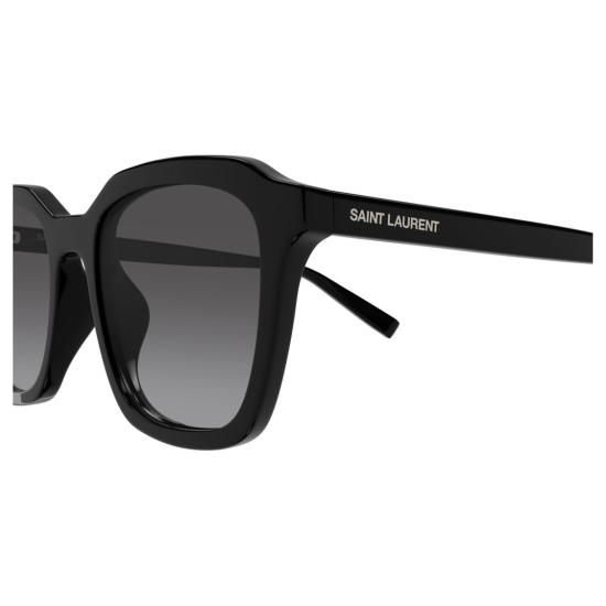 26SS 생로랑 선글라스 그라데이션 그레이 렌즈와 재활용 아세테이트 소재로 제작된 사각 프레임 - SAINT LAURENT