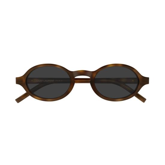 26SS 생로랑 선글라스 골드톤 디테일이 돋보이는 재활용 아세테이트 소재의 타원형 프레임