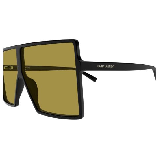 26SS 생로랑 선글라스 올리브색 렌즈가 장착된 오버사이즈 사각 프레임 - SAINT LAURENT
